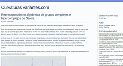 Desktop Screenshot of curvaturasvariantes.com